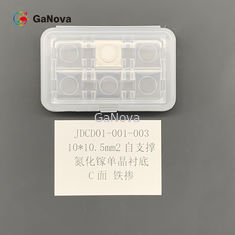 10*10,5mm2 C-Face Fe-Doped SI-Type Free-Standing GaN Single Crystal Substrate Макродефект плотность 0cm−2 TTV ≤ 10 μm Сопротивление 106 Ω·Cm Устройства для радиочастотного облучения