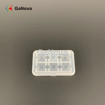10*10,5mm2 C-Face Fe-Doped SI-Type Free-Standing GaN Single Crystal Substrate Макродефект плотность 0cm−2 TTV ≤ 10 μm Сопротивление 106 Ω·Cm Устройства для радиочастотного облучения