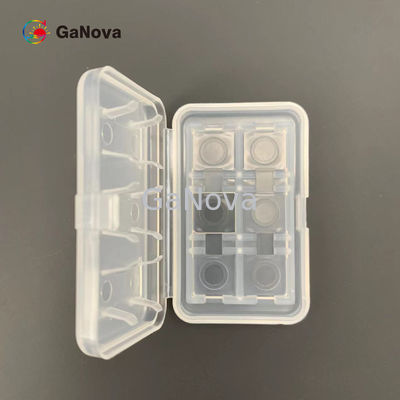 10*10,5mm2 C-Face Fe-Doped SI-Type Free-Standing GaN Single Crystal Substrate Макродефект плотность 0cm−2 TTV ≤ 10 μm Сопротивление 106 Ω·Cm Устройства для радиочастотного облучения