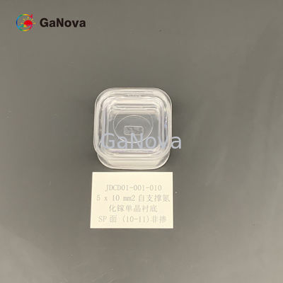 5*10mm2 SP-Face 10-11 Недопированный N-тип свободно стоящий GaN однокристаллический субстрат 0,1 Ω·cm Сопротивляемость для силового устройства