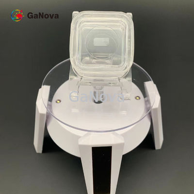 5x10mm2 SP-Face 10-11 Недопированный N-тип свободностоящий однокристаллический субстрат GaN с TTV ≤ 10μm Сопротивляемость 0,05 Ω·cm