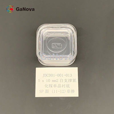 Устройство питания 5x10mm2 Недопированный N-тип свободно стоящий однокристаллический субстрат GaN с сопротивлением 0,1 Ω·cm и BOW в пределах 10μm