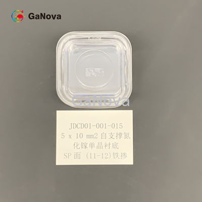 SP-сторона 5*10mm2 (11-12) ООН-дала допинг SI типа свободно стоящей резистивности субстрата GaN одиночного Кристл &gt; 10 ⁶ Ω·Прибор RF см