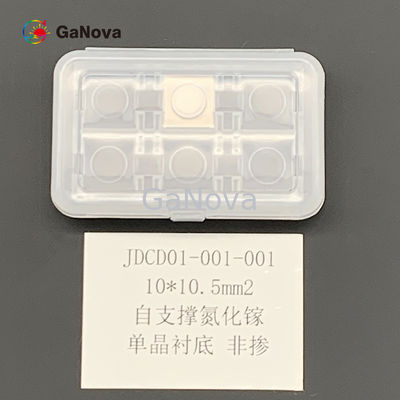 самолет c субстрата 10*10.5mm2 GaN одиночного Кристл (0001) с угла к M-оси 0,35 ±0.15°