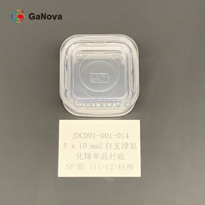 SP-Face 11-12 Недопированный N-тип свободностоящий GaN однокристаллический субстрат Сопротивляемость 0,05 Ω·cm Макродефект плотность 0cm−2