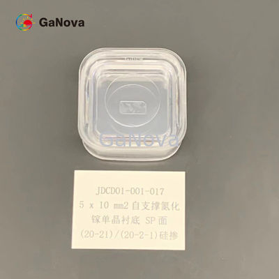 5*10mm2 SP-Face Un-Doped N-Type Free-Standing GaN Single Crystal Substrate 20-21 / 20-2-1 10mm2 Сопротивляемость 0,05 Ω·cm