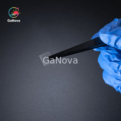 JDCD04-001-003 10x10mm2 100 ((Off 6°) Fe Допированный свободно стоящий Ga2O3 Однокристаллический субстрат Уровень продукта Однопольная полировка